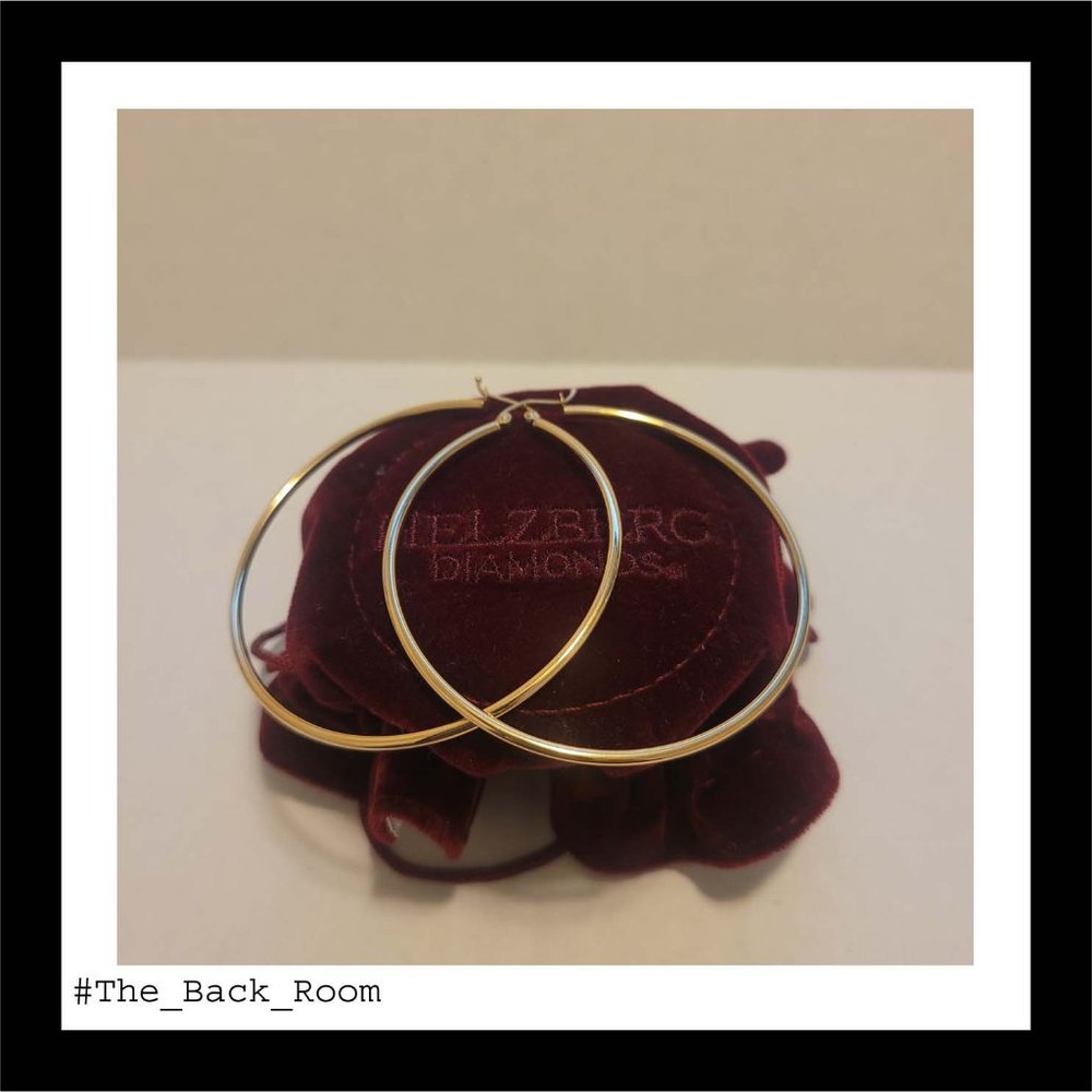 Helzberg Polished Hoop Earrings 14k Yellow Gold